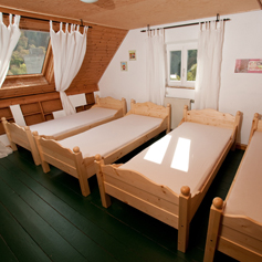 Selbstversorgerhaus Kunterbunt: Schlafzimmer